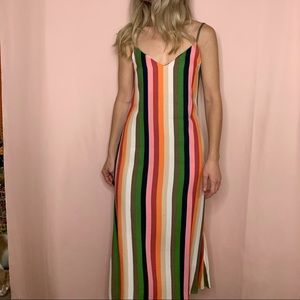 REFORMATION Striped Midi Dress size 4